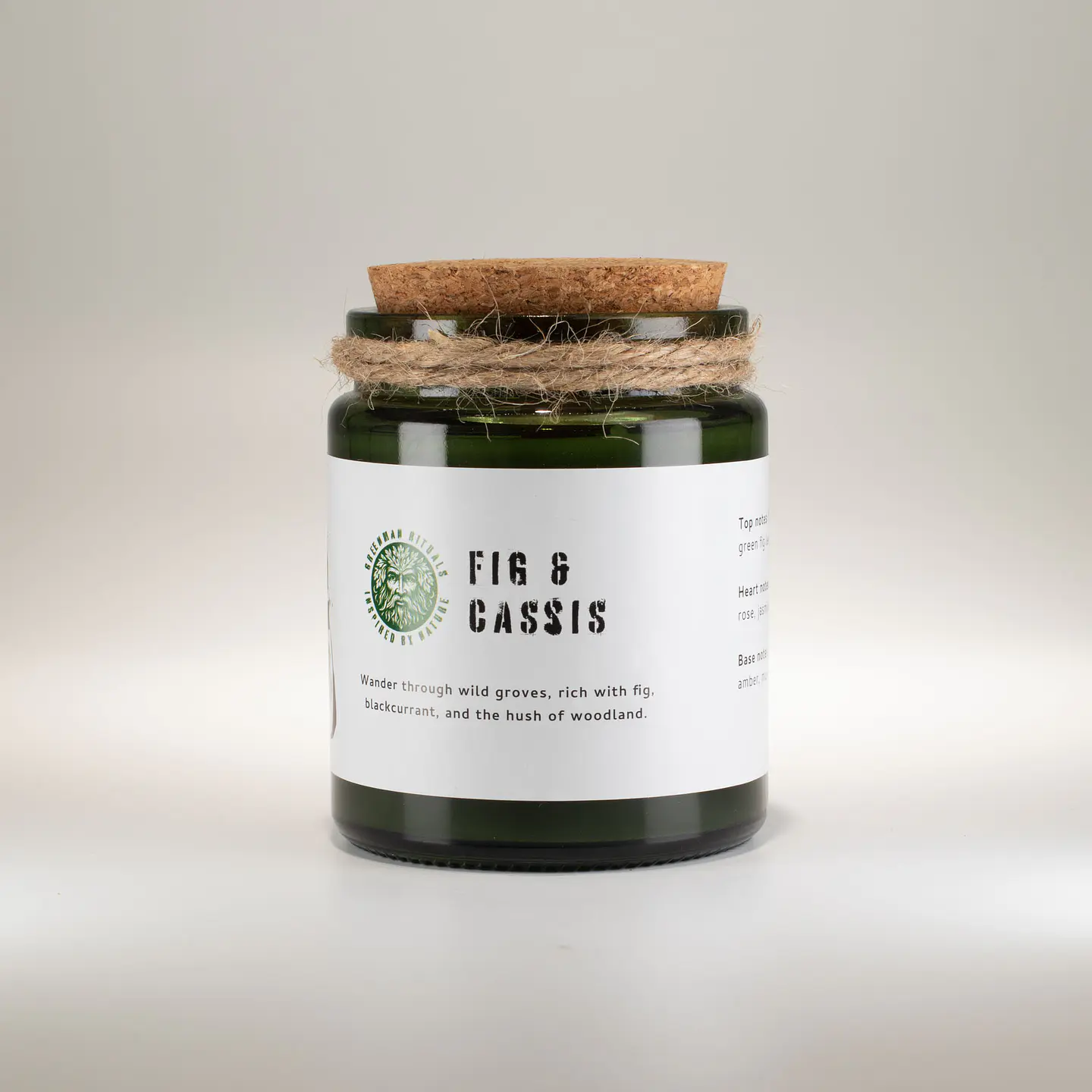 Vela de Soja Greenman c/ Pavio de Madeira - Figos & Groselha-Preta 160gr 3
