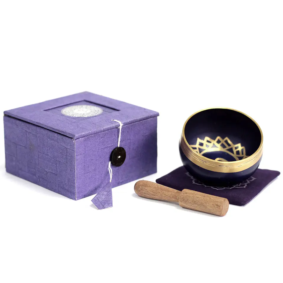 Gift Set Taça Tibetana dos 7 Chakras - Coroa 8cm 1