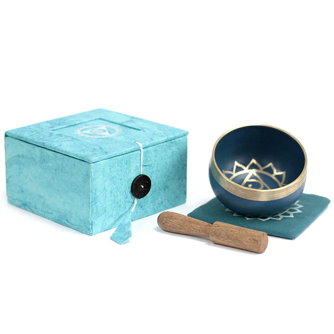 Gift Set Taça Tibetana dos 7 Chakras - Garganta 8cm