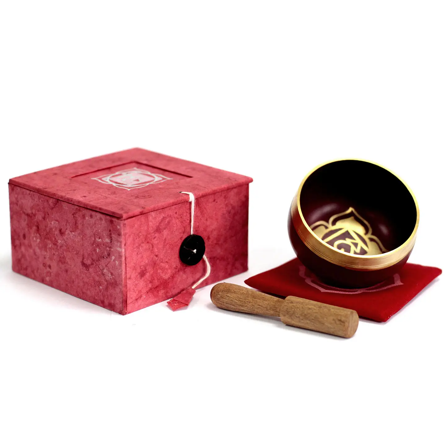 Gift Set Taça Tibetana dos 7 Chakras - Raiz 8cm 1
