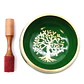 Gift Set Taça Tibetana Média - Árvore da Vida Verde 14cm - Thumbnail 2