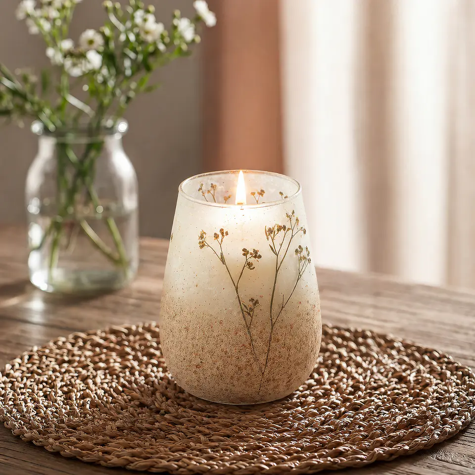 Vela Aromática em Copo de Vidro Alto - Luz do Bosque 900gr 4