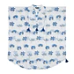 Kaftan Nomad Sari - Branco c/ Bordados Azuis & Franjas - Coleção Mediterrâneo - Thumbnail 1