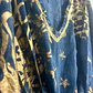 Kaftan Nomad Sari - Azul-Marinho c/ Estampa Coral Dourada - Coleção Mediterrâneo - Thumbnail 2