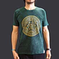 T-shirt Nomad Sari Efeito Lavagem - 7 Chakras - Verde - Thumbnail 2