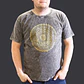 T-shirt Nomad Sari Efeito Lavagem - Mandala - Cinzento Escuro - Thumbnail 4
