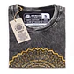 T-shirt Nomad Sari Efeito Lavagem - Mandala - Cinzento Escuro - Thumbnail 6