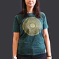 T-shirt Nomad Sari Efeito Lavagem - Mandala - Verde - Thumbnail 2