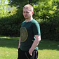 T-shirt Nomad Sari Efeito Lavagem - Mandala - Verde - Thumbnail 5