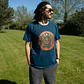 T-shirt Nomad Sari Efeito Lavagem - Stay Wild, Moon Child - Azul - Thumbnail 6