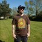 T-shirt Nomad Sari Efeito Lavagem - Sol & Zodíaco - Castanho - Thumbnail 7