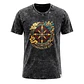 T-shirt Nomad Sari Efeito Lavagem - Bússola da Vida - Grafite - Thumbnail 1