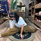 Calças Yoga & Meditação c/ Mantra - Estilo Pescador Tailandês - Verde - Thumbnail 4