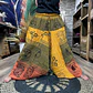 Calças Yoga & Meditação Estampadas - Estilo Aladdin Himalayan - Laranja/Verde - Thumbnail 1