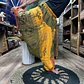 Calças Yoga & Meditação Estampadas - Estilo Aladdin Himalayan - Laranja/Verde - Thumbnail 2