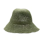 Chapéu de Palha Nomad Sari - Aba Larga Maleável - Verde Musgo - Thumbnail 3