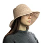 Chapéu de Palha Nomad Sari - Aba Larga Maleável - Rosa Blush - Thumbnail 2