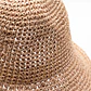 Chapéu de Palha Nomad Sari - Aba Larga Maleável - Rosa Blush - Thumbnail 4