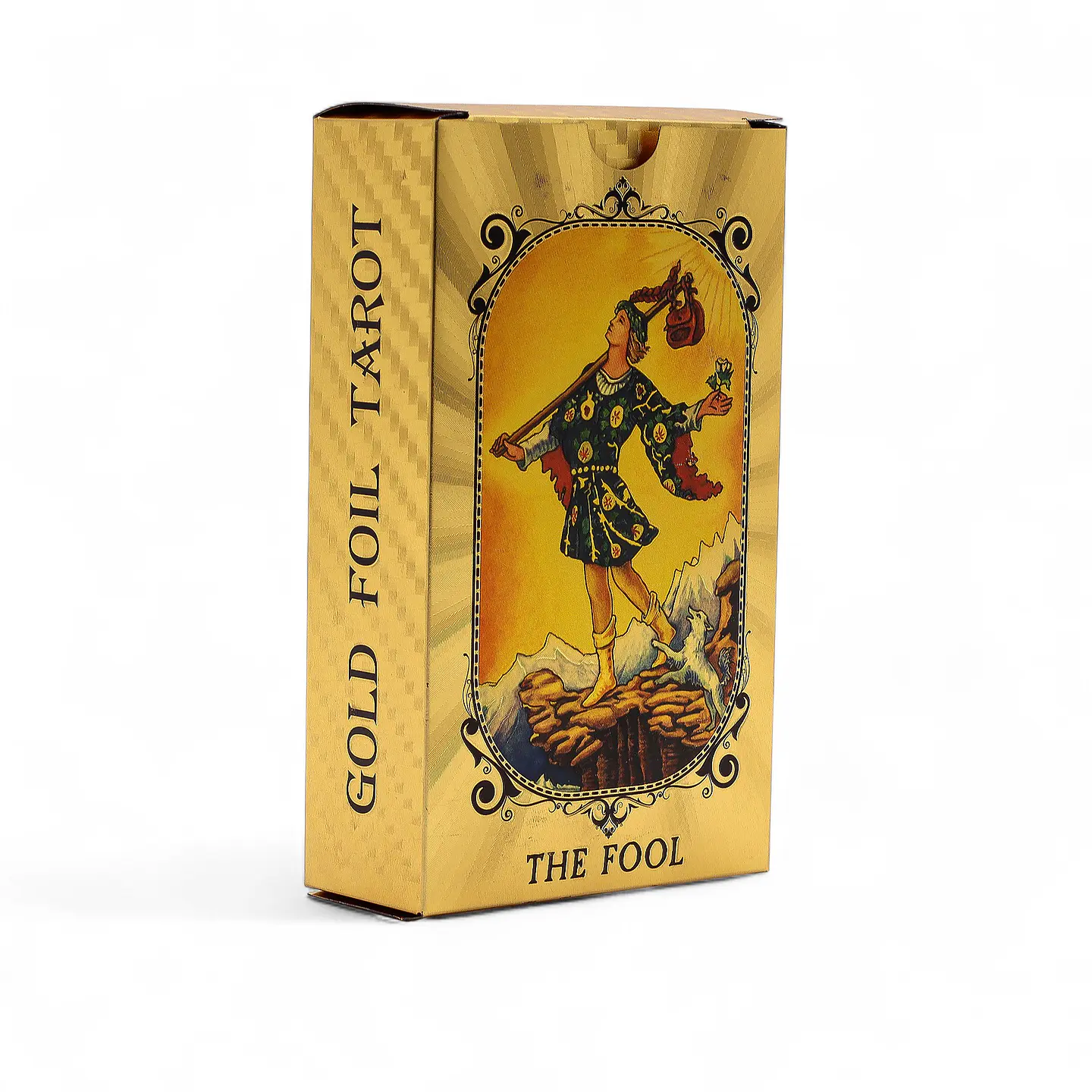 Cartas de Tarot com Livro Guia - Olho Que Tudo Vê - Folha Azul & Dourada 2