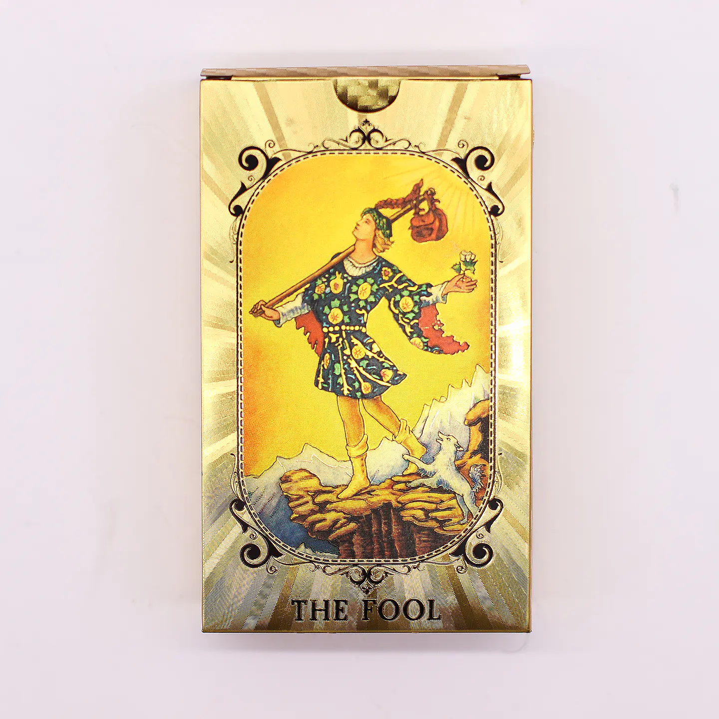 Cartas de Tarot com Livro Guia - Olho Que Tudo Vê - Folha Azul & Dourada 4