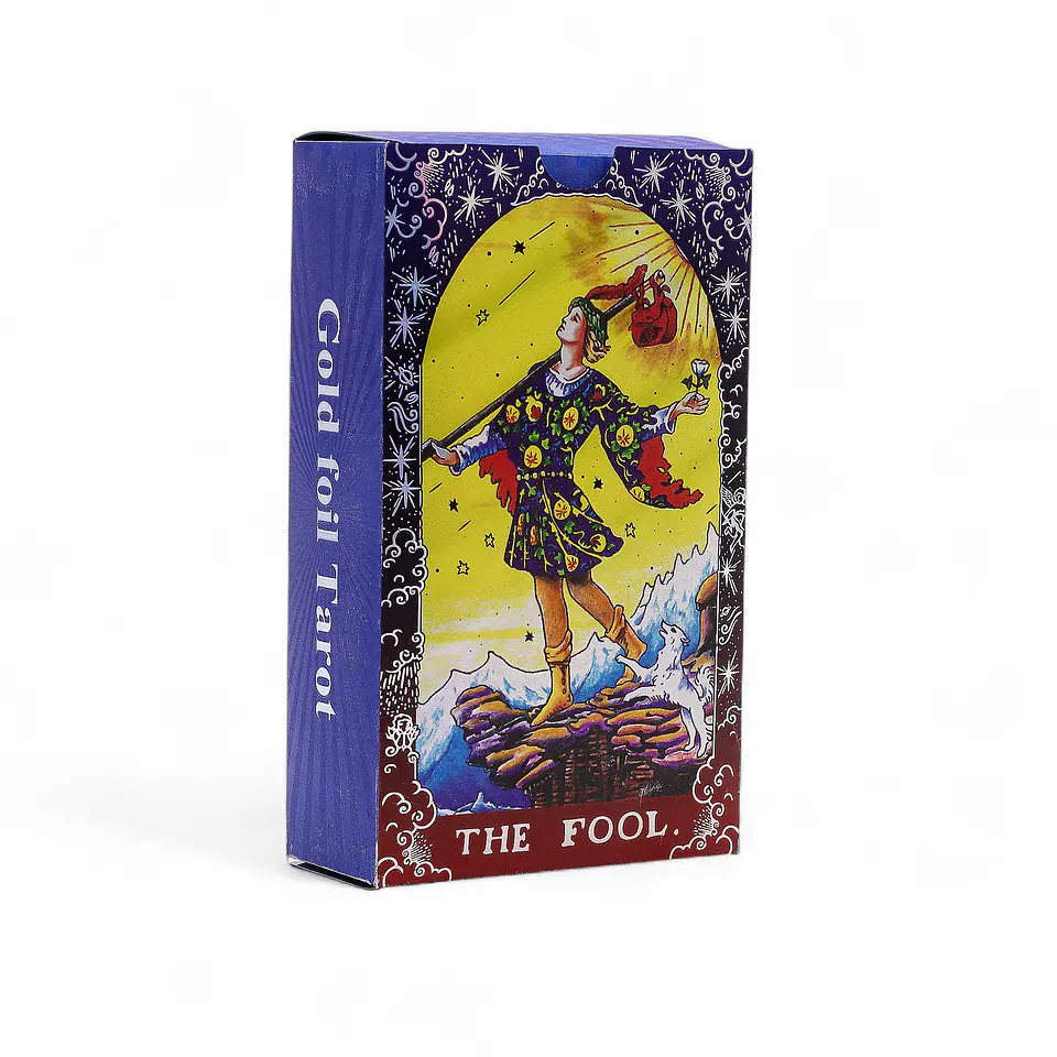 Cartas de Tarot com Livro Guia - Folha Azul c/ Mandala 2