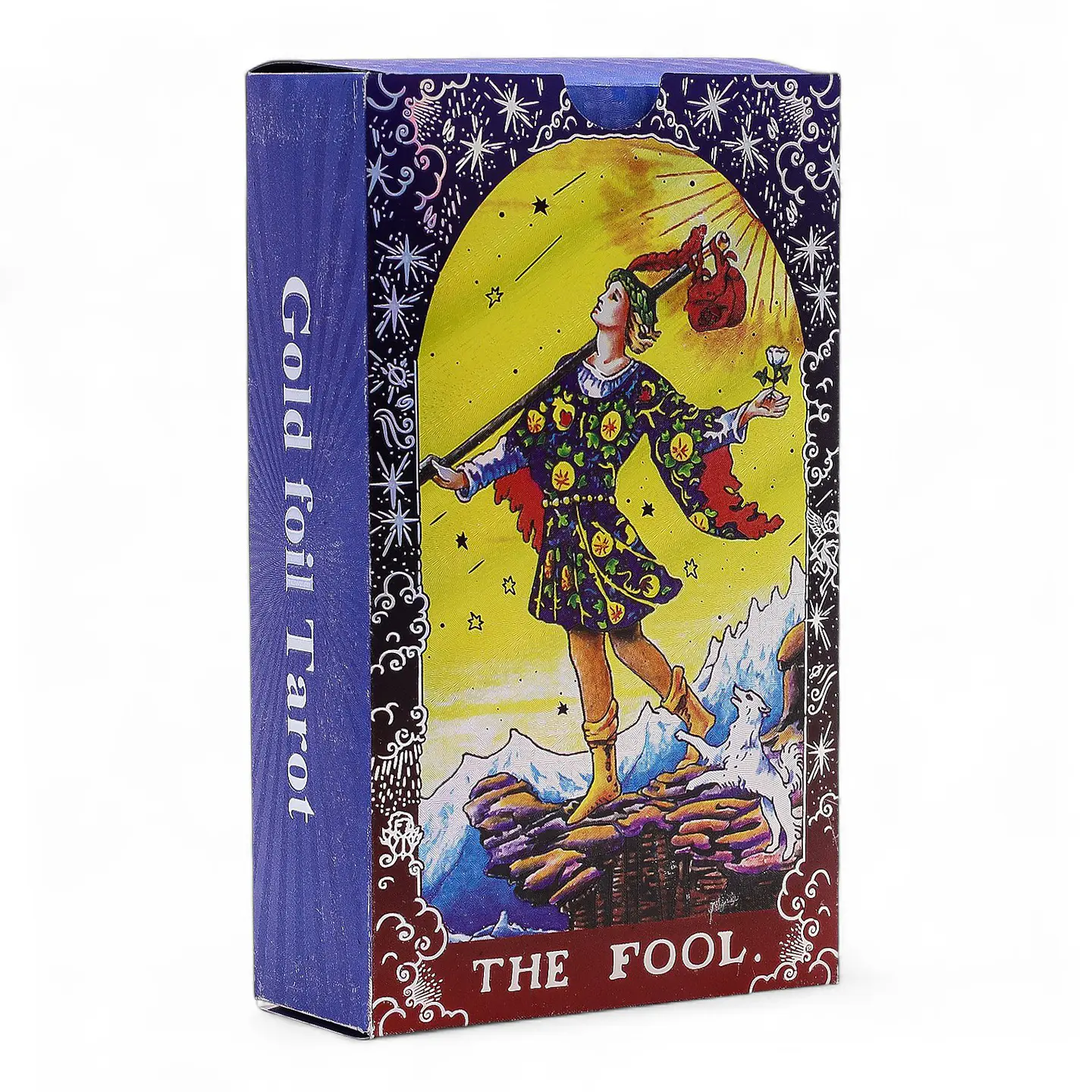 Cartas de Tarot com Livro Guia - Folha Azul c/ Mandala 1