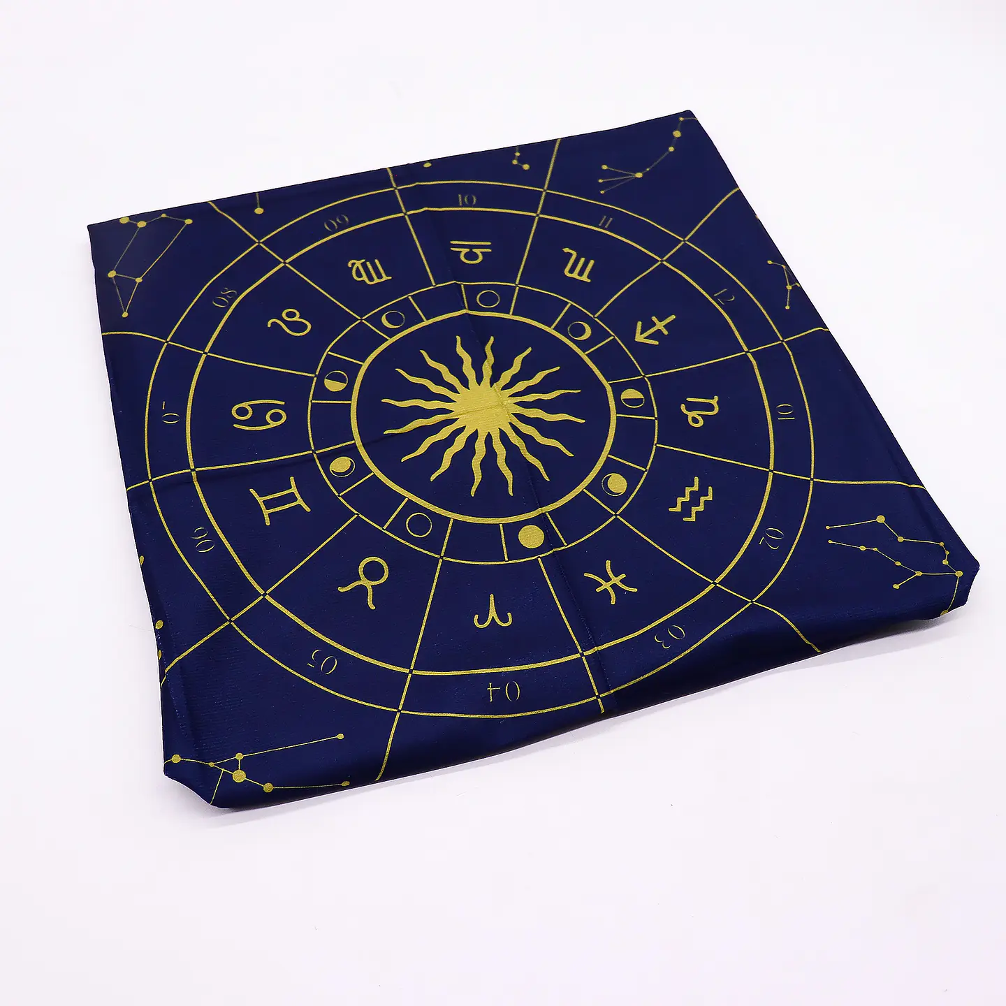 Pano de Leitura de Tarot - Zodíaco 75x75cm 2