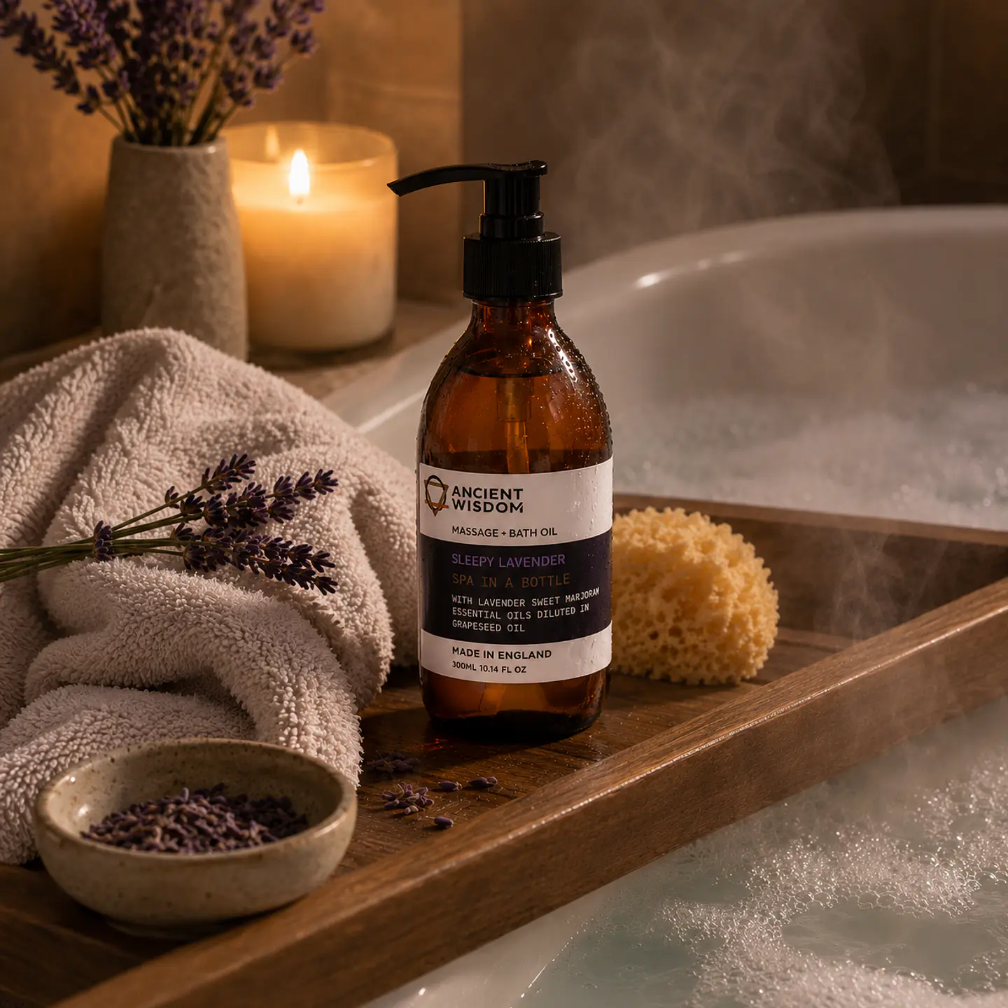 Óleo Corporal de Massagem & Banho 300ml - Noites Tranquilas 2