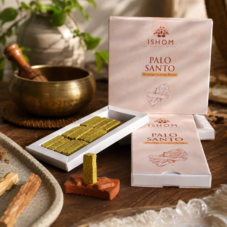 Pack de 15 Blocos de Incenso Natural + Queimador - Pau-Santo 2