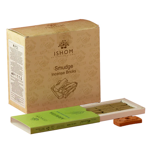 Pack de 15 Blocos de Incenso Natural + Queimador - Arruda