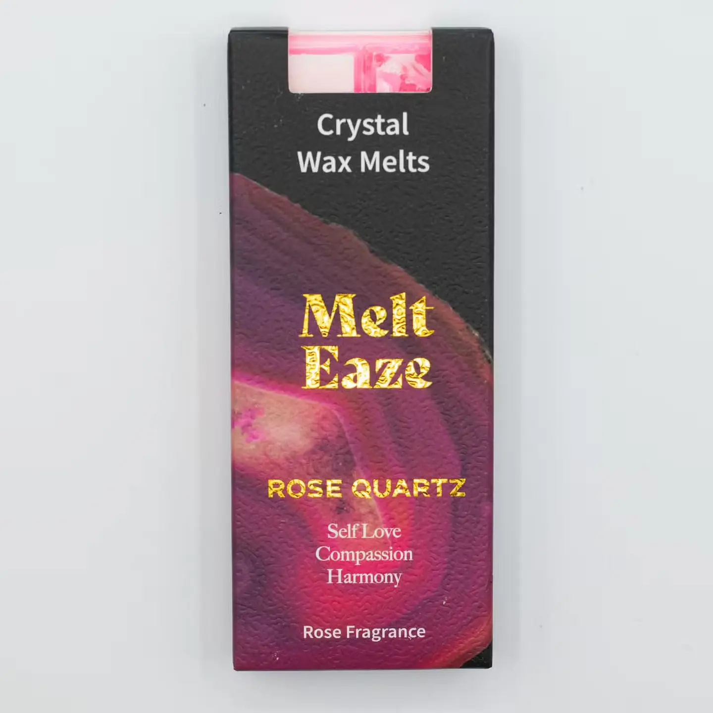 Pastilhas de Cera Aromática c/ Cristais para Derreter 50gr - Rosas + Quartzo-Rosa 4