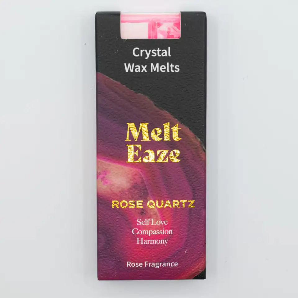 Pastilhas de Cera Aromática c/ Cristais para Derreter 50gr - Rosas + Quartzo-Rosa 4