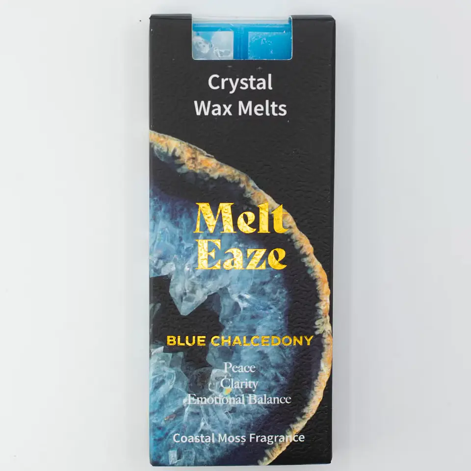 Pastilhas de Cera Aromática c/ Cristais para Derreter 50gr - Musgo Costeiro + Calcedónia Azul 4