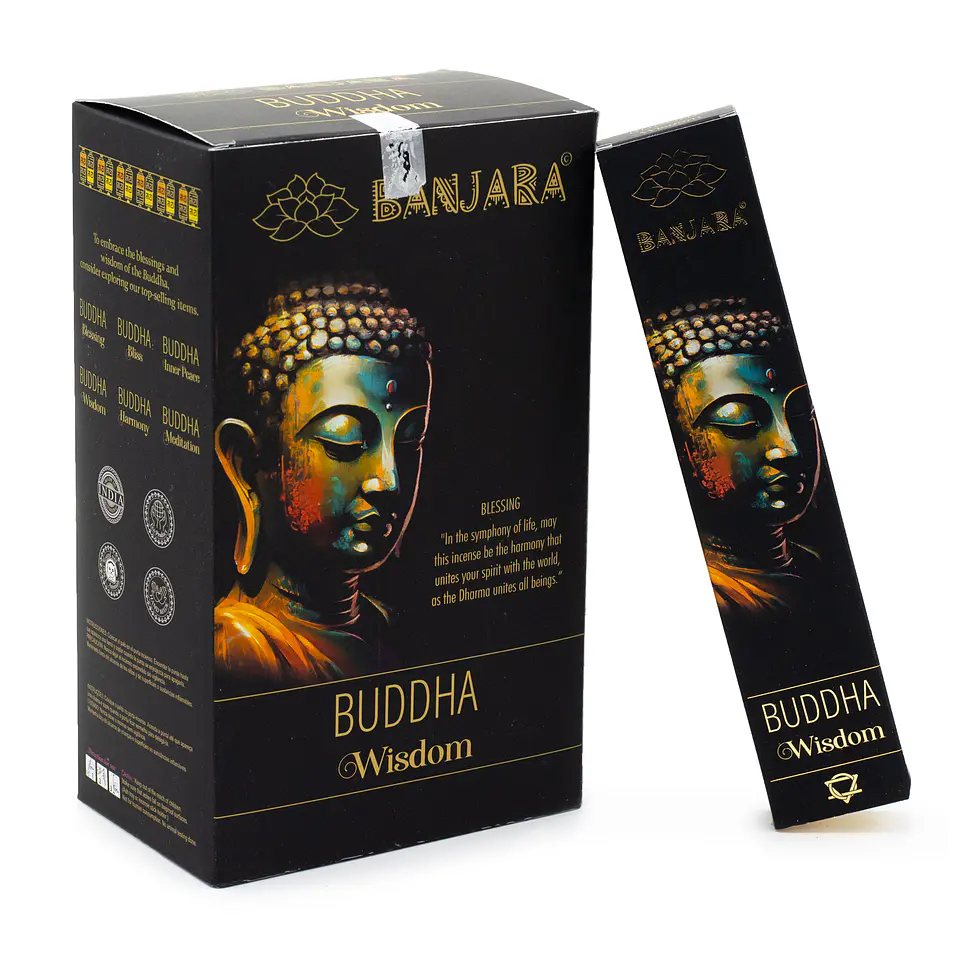 Varas de Incenso Premium Buddha Banjara - Sabedoria 1