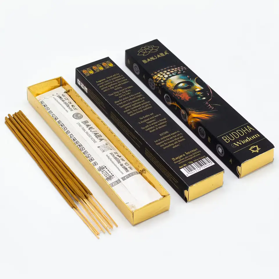 Varas de Incenso Premium Buddha Banjara - Sabedoria 2