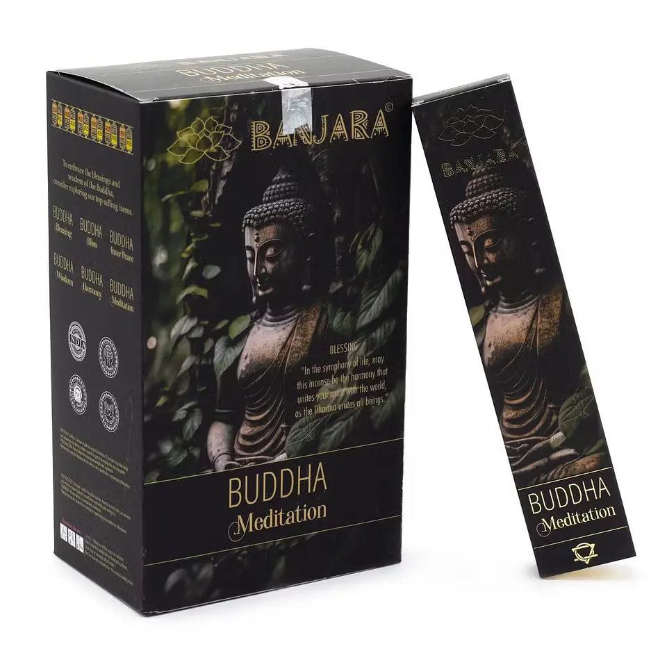 Varas de Incenso Premium Buddha Banjara - Meditação 1