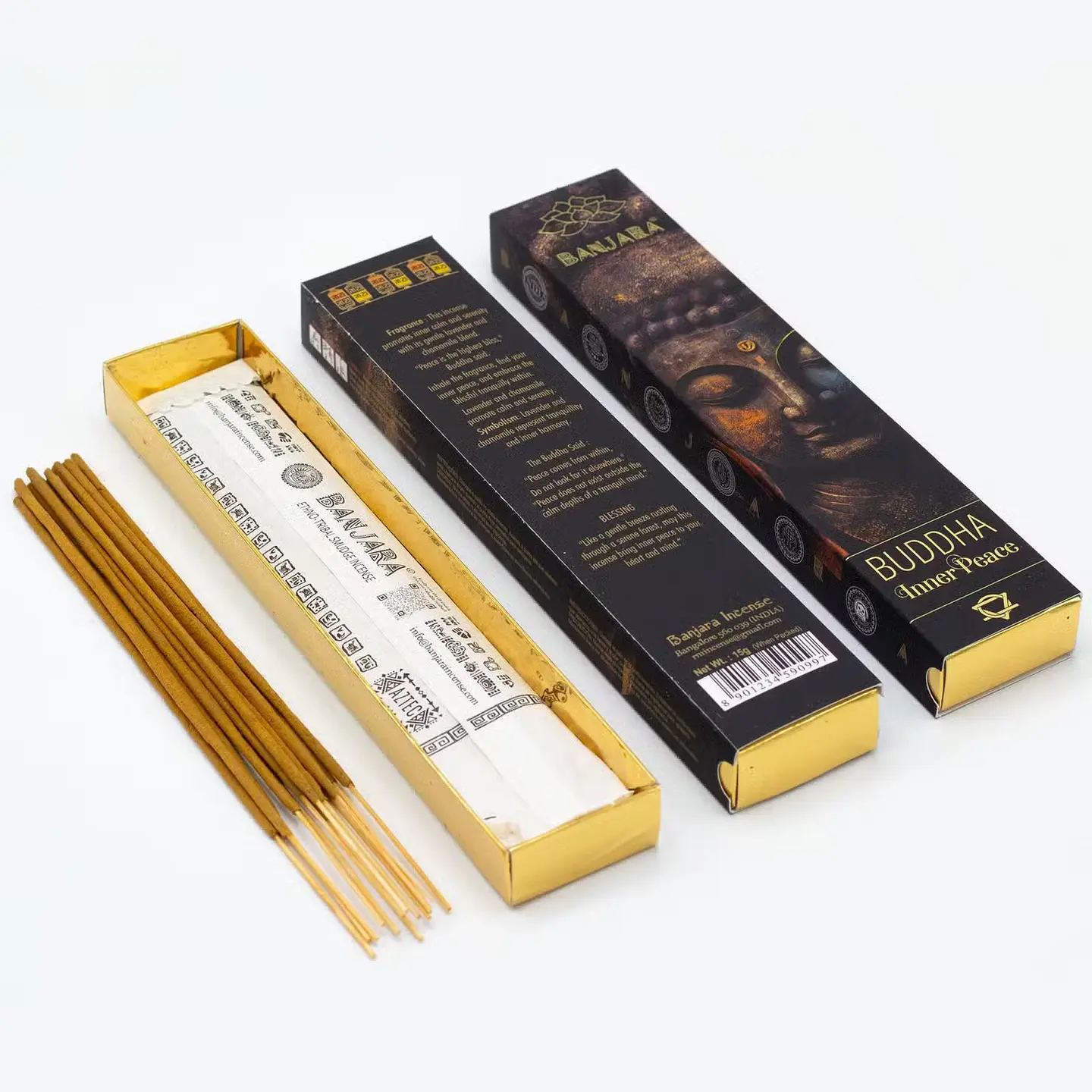 Varas de Incenso Premium Buddha Banjara - Paz Interior 2