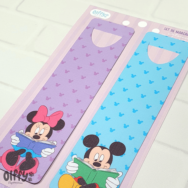 Set Marcapaginas Minnie & Mickey