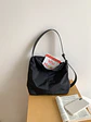 Cartera tote mujer estilo coreano, de nylon ligero con gran capacidad, uso hombro y cruzado - Miniatura 2