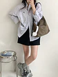 Cartera tote mujer estilo coreano, de nylon ligero con gran capacidad, uso hombro y cruzado - Miniatura 5