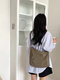 Cartera tote mujer estilo coreano, de nylon ligero con gran capacidad, uso hombro y cruzado - Miniatura 7