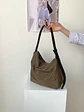 Cartera tote mujer estilo coreano, de nylon ligero con gran capacidad, uso hombro y cruzado - Miniatura 6