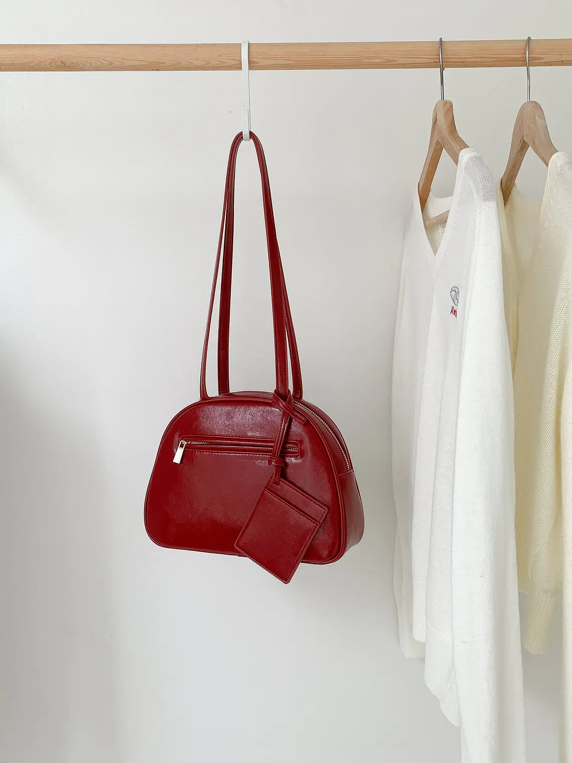 Bolso Bowling 'Arco' con Cartera Colgante - Estilo Retro Urbano & Funcional 8