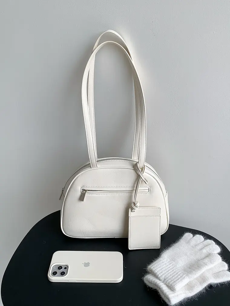Bolso Bowling 'Arco' con Cartera Colgante - Estilo Retro Urbano & Funcional 5