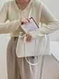 Cartera tote mujer estilo coreano, diseño retro minimalista de gran capacidad, uso hombro - Miniatura 6