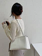 Cartera tote mujer estilo coreano, diseño retro minimalista de gran capacidad, uso hombro - Miniatura 4