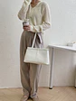 Cartera tote mujer estilo coreano, diseño retro minimalista de gran capacidad, uso hombro - Miniatura 7
