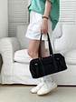 Bolso Boston de Nylon con Bolsillos Laterales Fruncidos — Estilo Urbano Funcional - Miniatura 6