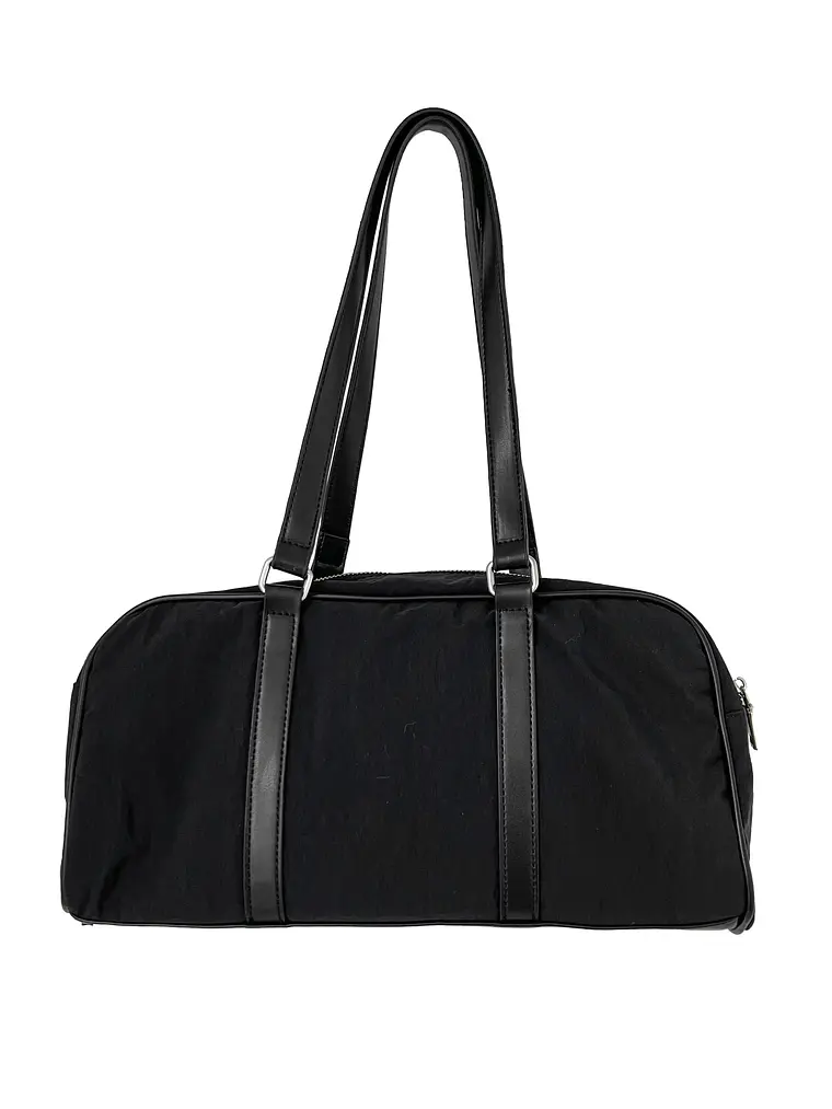 Bolso Boston de Nylon con Bolsillos Laterales Fruncidos — Estilo Urbano Funcional 3