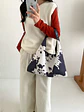 Bolso Hobo de Tela con Estampado Animal Print — Estilo Urbano Individual - Miniatura 3
